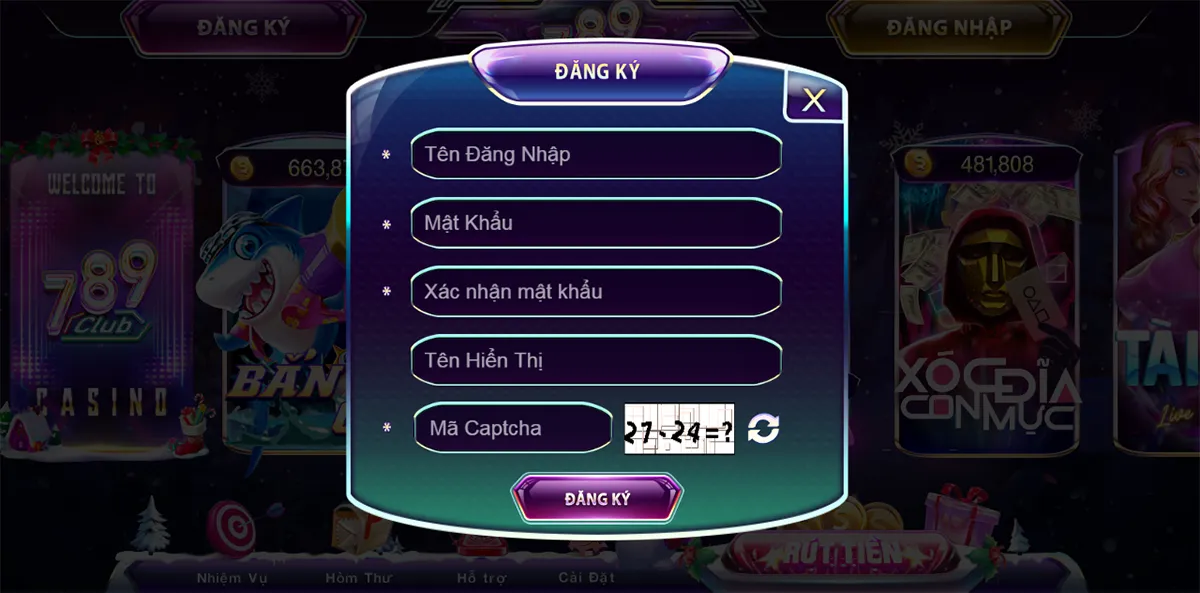 Lưu ý khi đăng ký tài khoản tại 789 Club