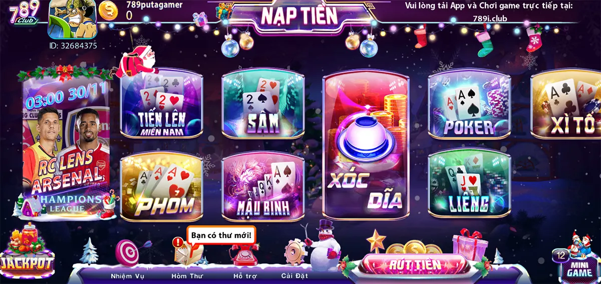 Những trò chơi game bài đổi thưởng tại 789Club