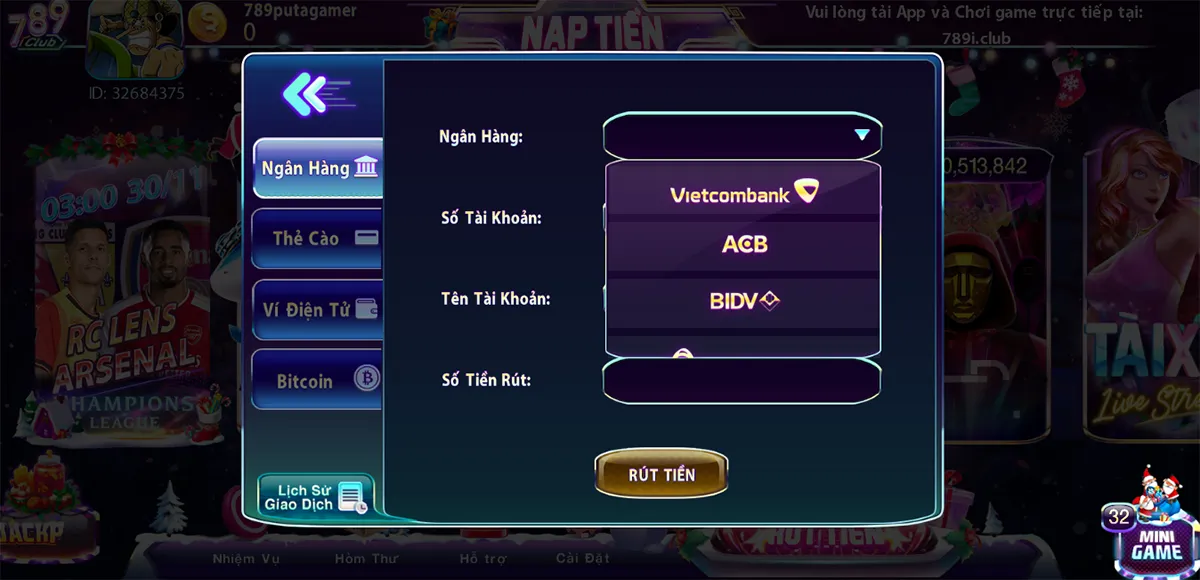 Hướng dẫn cách rút tiền tại 789Club